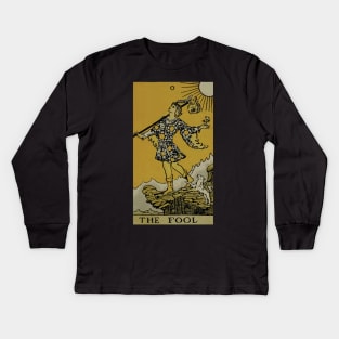 The Fool Tarot Card Kids Long Sleeve T-Shirt